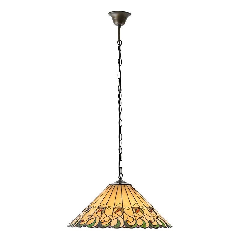 Endon 64194 - Suspension chaîne JAMELIA 3xE27/60W/230V d. 50 cm