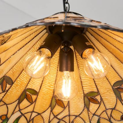Endon 64194 - Suspension chaîne JAMELIA 3xE27/60W/230V d. 50 cm