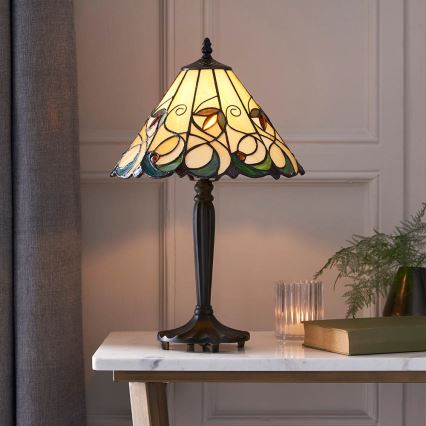 Endon 64195 - Lampe de table JAMELIA 1xE27/60W/230V Ø 31 cm