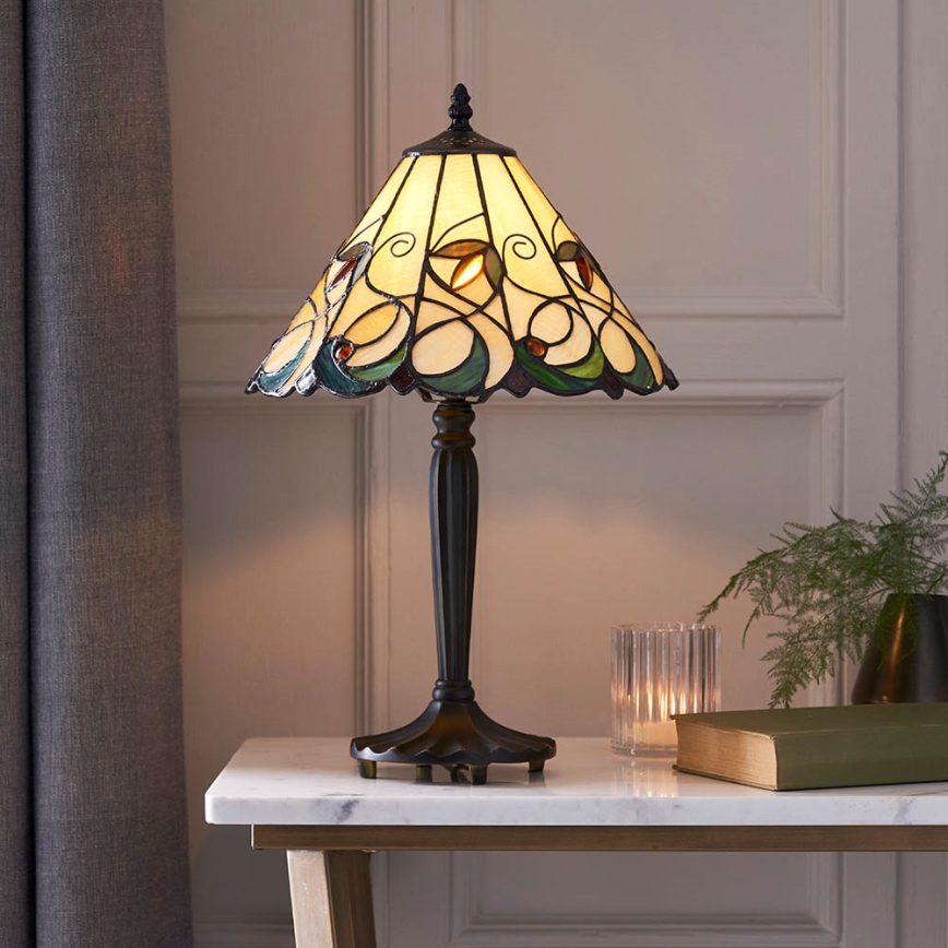 Endon 64195 - Lampe de table JAMELIA 1xE27/60W/230V Ø 31 cm