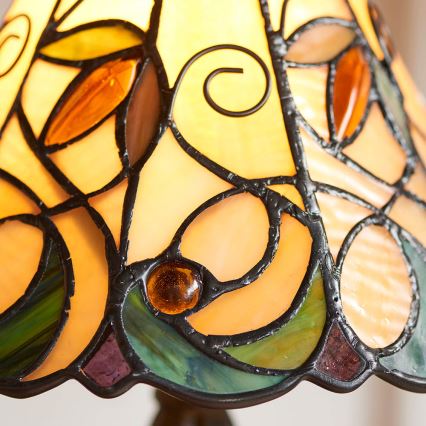 Endon 64196 - Lampe de table Tiffany JAMELIA 1xE14/40W/230V Ø 20 cm