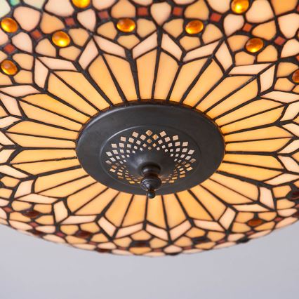 Endon 64276 - Plafonnier MILLE FEUX 2xE27/60W/230V d. 45 cm