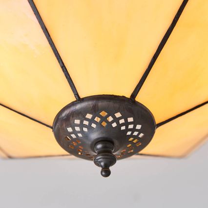 Endon 64284 - Plafonnier Tiffany NEVADA 2xE27/60W/230V Ø 40 cm