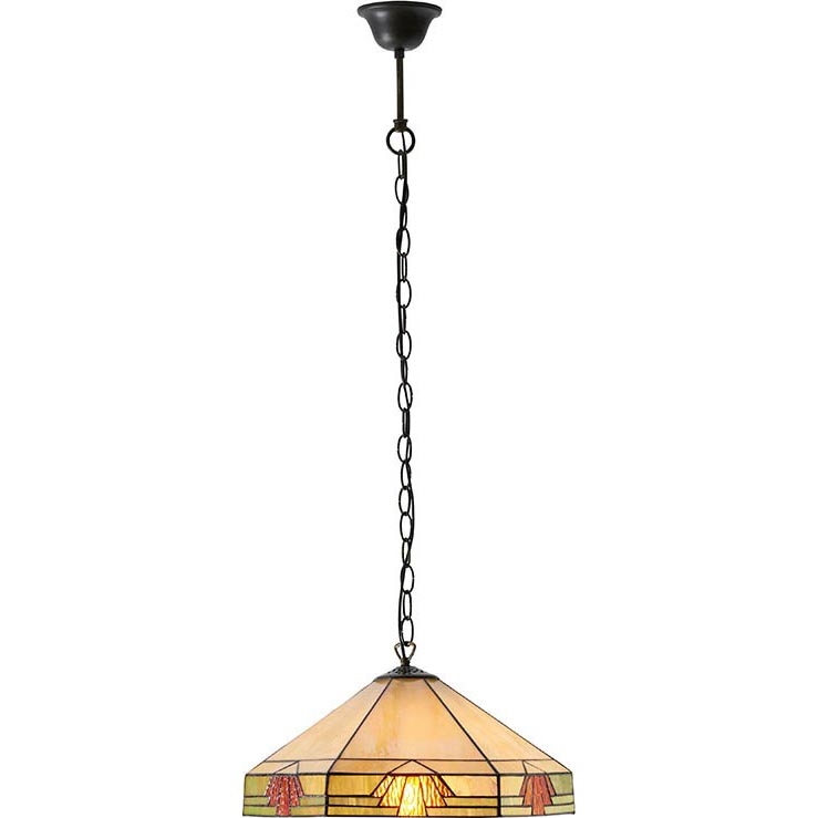 Endon 64285 - Suspension chaîne NEVADA 1xE27/60W/230V d. 35 cm