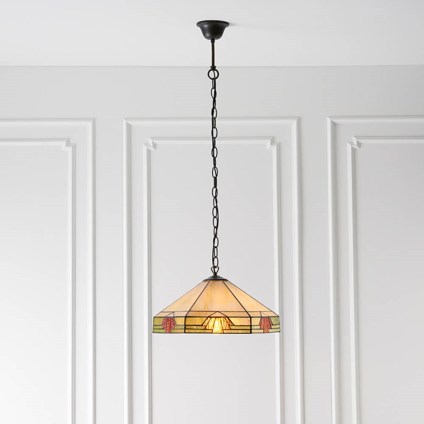 Endon 64285 - Suspension chaîne NEVADA 1xE27/60W/230V d. 35 cm