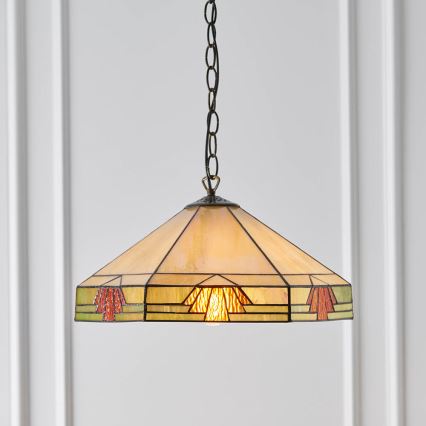 Endon 64285 - Suspension chaîne NEVADA 1xE27/60W/230V d. 35 cm