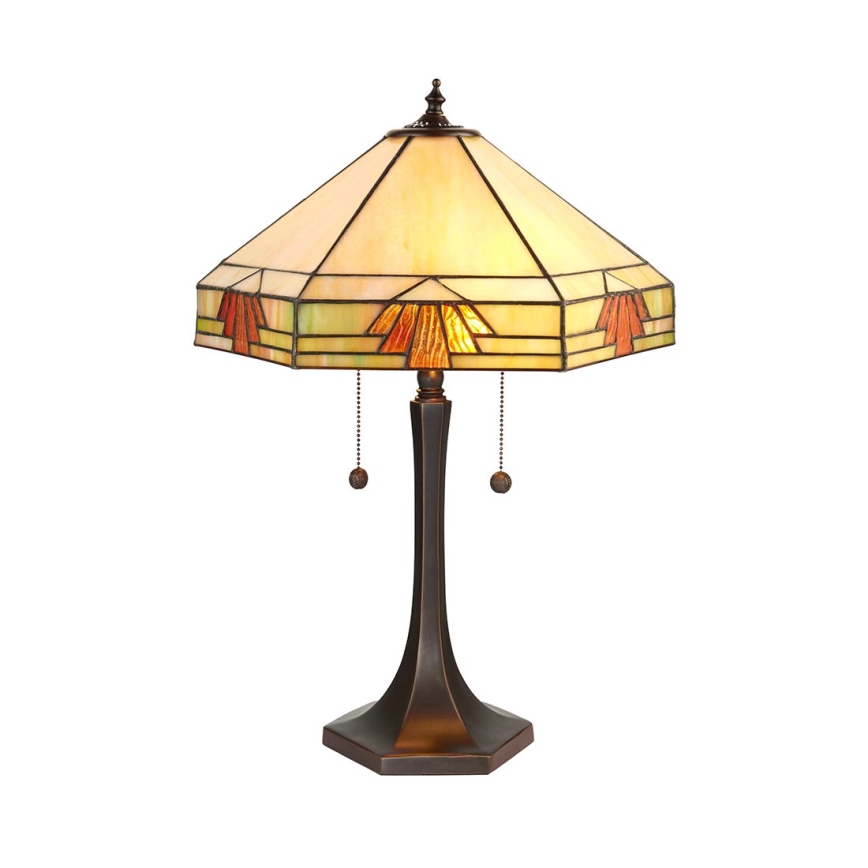 Endon 64286 - Lampe de table NEVADA 2xE27/60W/230V d. 40 cm