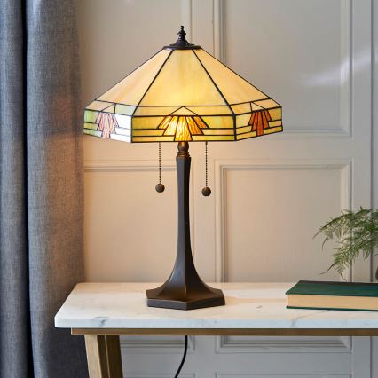 Endon 64286 - Lampe de table NEVADA 2xE27/60W/230V d. 40 cm