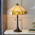Endon 64286 - Lampe de table Tiffany NEVADA 2xE27/60W/230V Ø 40 cm
