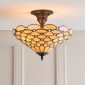 Endon 64300 - Lustre plafonnier Tiffany PEARL 3xE27/60W/230V Ø 37 cm