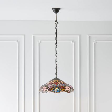 Endon 64325 - Lustre à chaîne SULLIVAN 1xE27/60W/230V Ø 40 cm