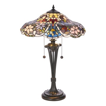 Endon 64326 - Lampe de table Tiffany SULLIVAN 2xE27/60W/230V Ø 40 cm