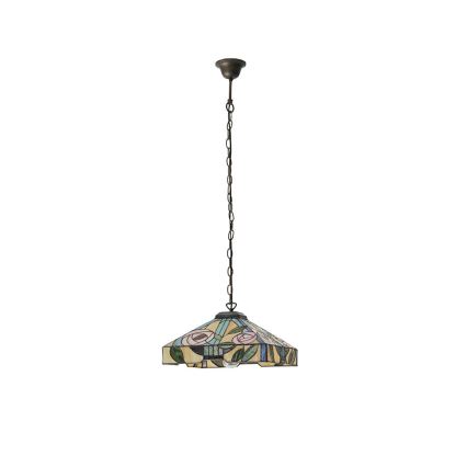 Endon 64385 - Lustre suspendu sur chaîne Tiffany WILLOW 1xE27/60W/230V Ø 35 cm