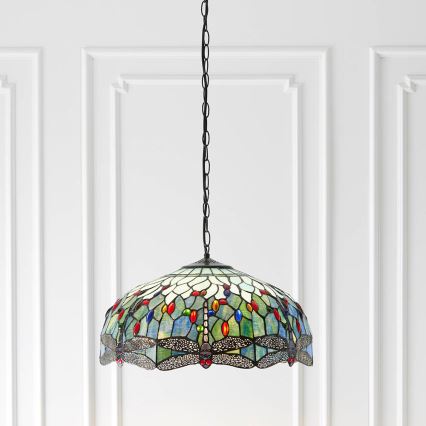 Endon 66148 - Suspension chaîne LIBELLULE 3xE27/60W/230V d. 50 cm