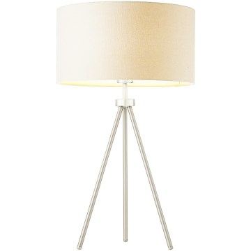 Endon 66986 - Lampe de table TRI 1xE27/40W/230V chrome mat/crème