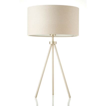 Endon 66986 - Lampe de table TRI 1xE27/40W/230V laiton/beige