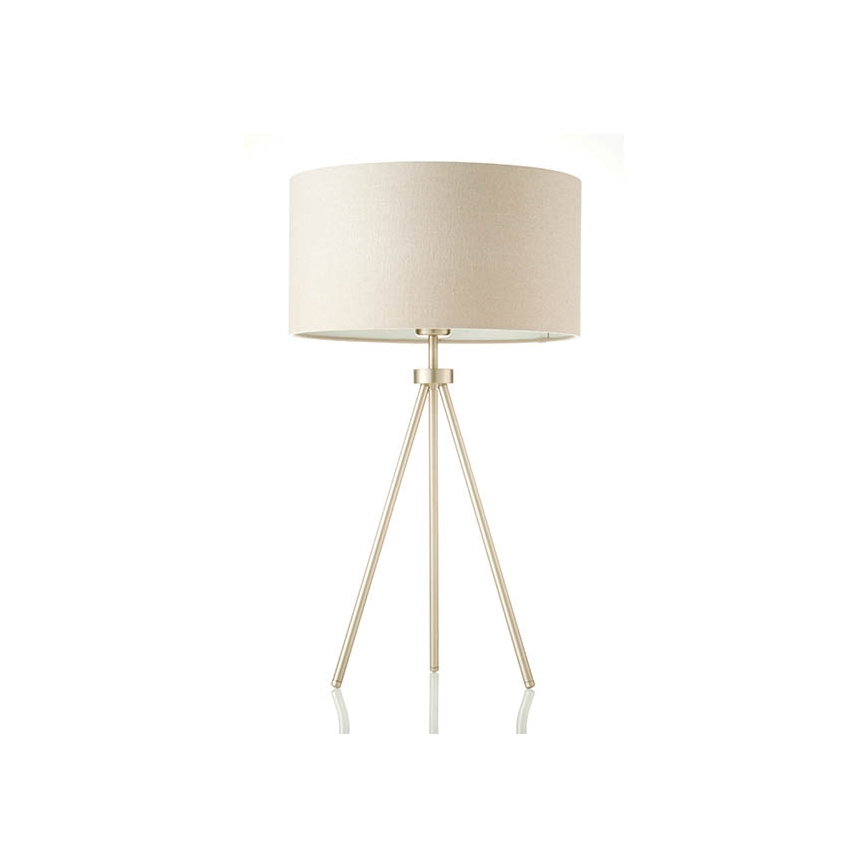 Endon 66986 - Lampe de table TRI 1xE27/40W/230V laiton/beige
