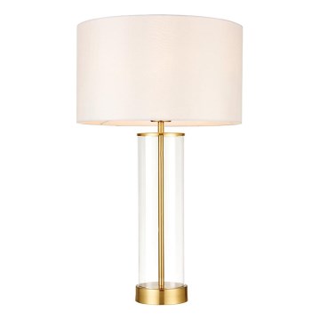 Endon 68802 - Lampe de table tactile à intensité variable LESSINA 1xE27/10W/230V doré/blanc