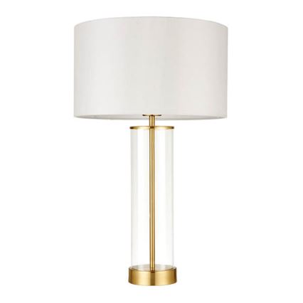 Endon 68802 - Lampe de table tactile à intensité variable LESSINA 1xE27/10W/230V doré/blanc