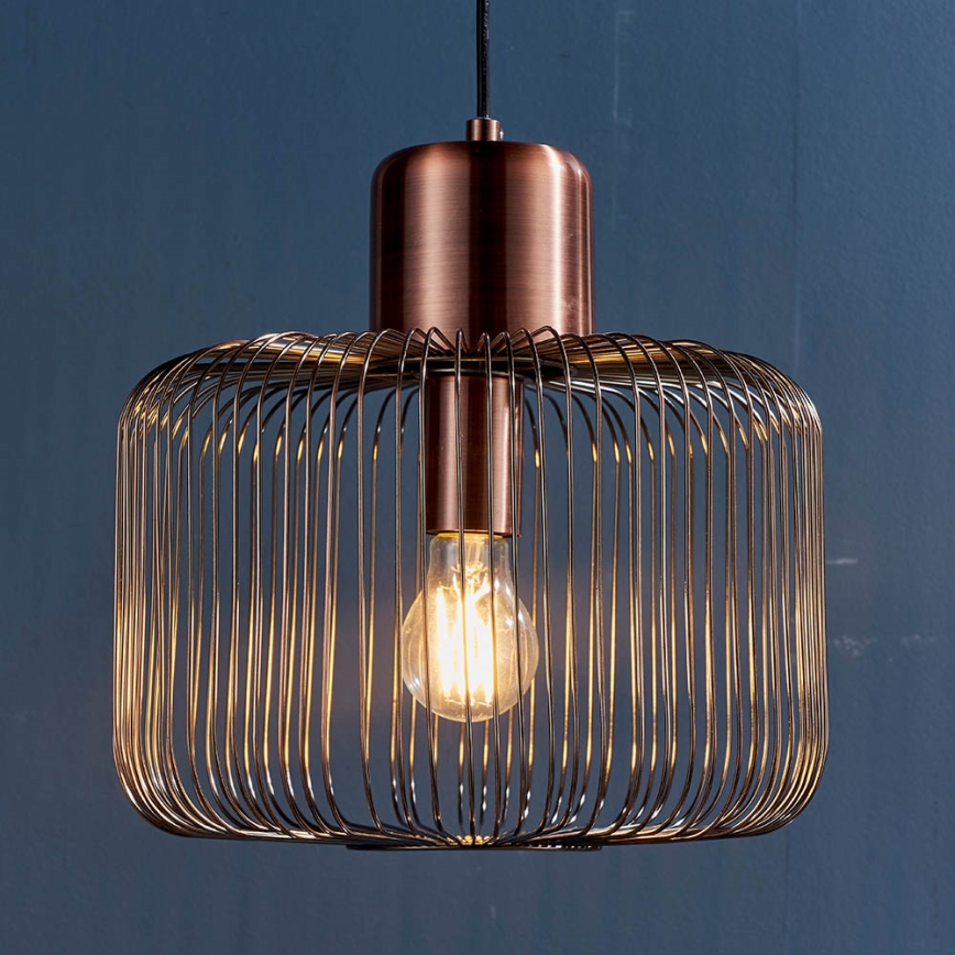 Endon 68986 - Suspension sur câble NICOLA 1xE27/40W/230V cuivrée