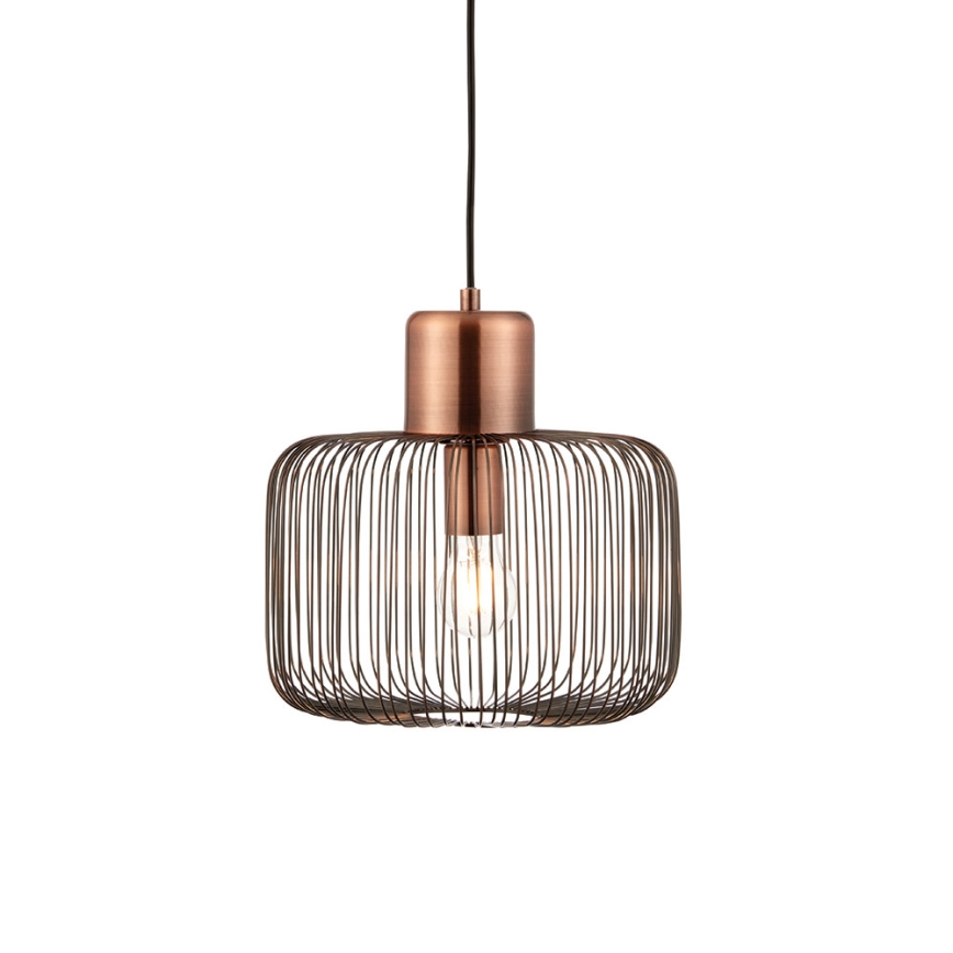 Endon 68986 - Suspension sur câble NICOLA 1xE27/40W/230V cuivrée