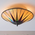 Endon 70240 - Plafonnier Tiffany DARK STAR 2xE27/40W/230V Ø 49 cm