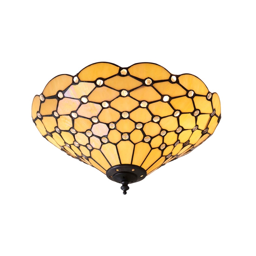 Endon 70242 - Plafonnier PEARL 2xE27/60W/230V d. 37 cm