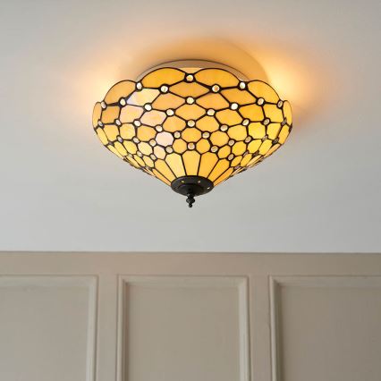 Endon 70242 - Plafonnier PEARL 2xE27/60W/230V d. 37 cm