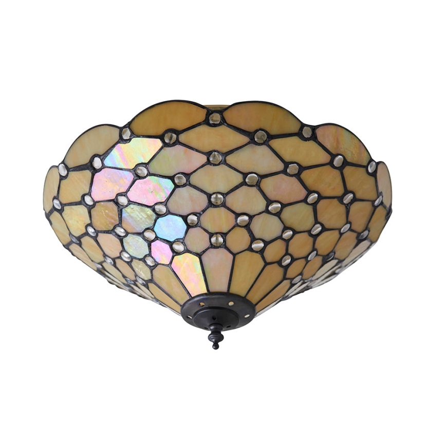 Endon 70242 - Plafonnier PEARL 2xE27/60W/230V d. 37 cm