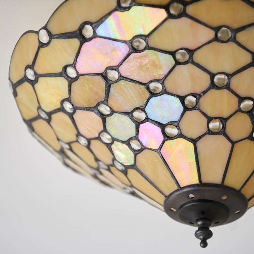 Endon 70242 - Plafonnier PEARL 2xE27/60W/230V d. 37 cm