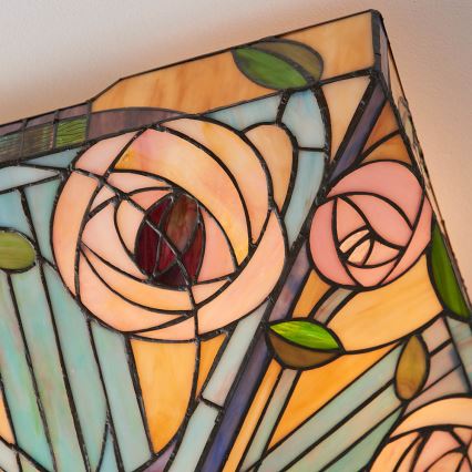 Endon 70698 - Plafonnier Tiffany WILLOW 2xE27/60W/230V