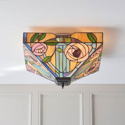 Endon 70698 - Plafonnier WILLOW 2xE27/60W/230V
