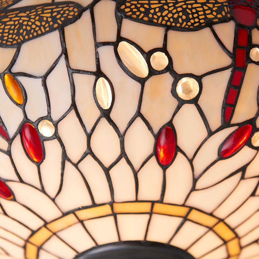 Endon 70723 - Plafonnier Tiffany DRAGONFLY 2xE27/60W/230V Ø 41 cm