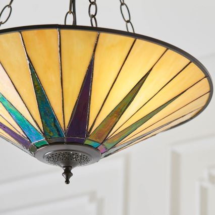 Endon 70754 - Suspension chaîne DARK STAR 3xE27/60W/230V d. 49 cm