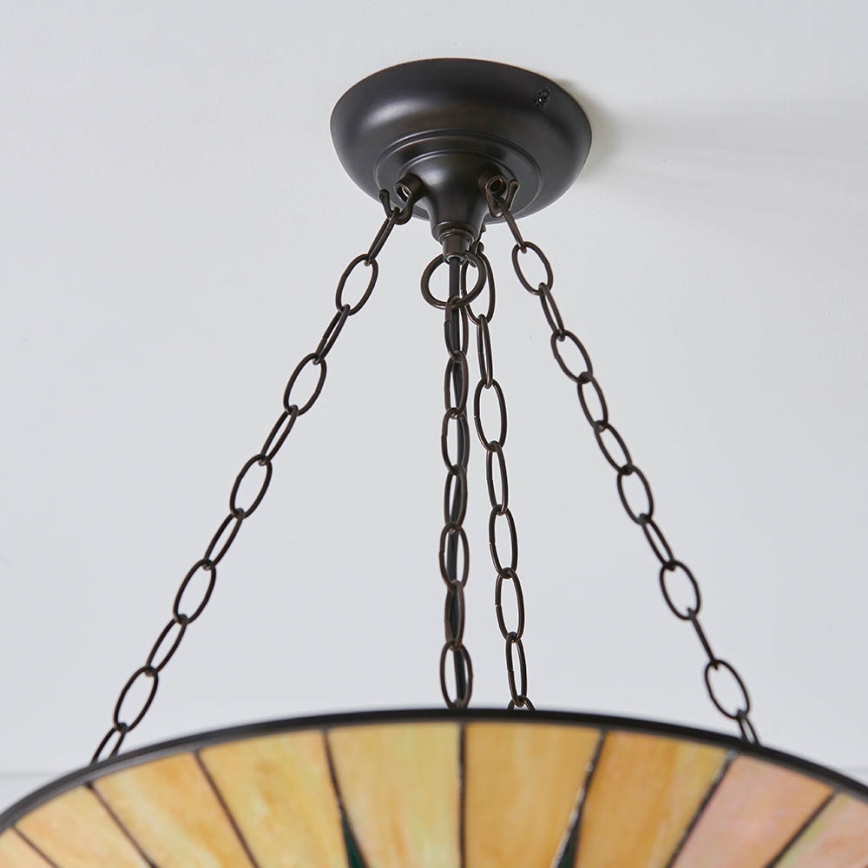 Endon 70754 - Suspension chaîne DARK STAR 3xE27/60W/230V d. 49 cm