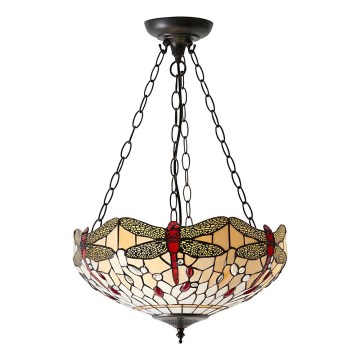 Endon 70759 - Suspension sur chaîne DRAGONFLY 3xE27/60W/230V Ø 41 cm