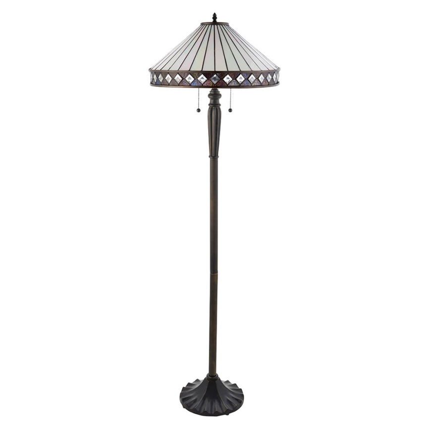 Endon 70936 - Lampadaire FARGO 2xE27/60W/230V Ø 50 cm
