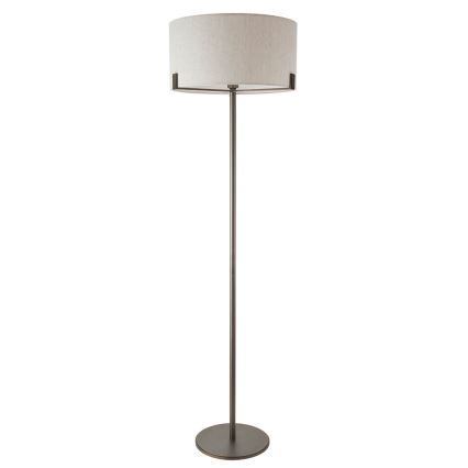 Endon 72634 - Lampadaire HAYFIELD 1xE27/40W/230V marron/gris