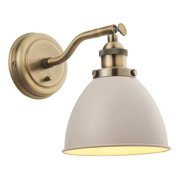 Endon 76330 - Spot mural FRANKLIN 1xE14/40W/230V laiton/taupe