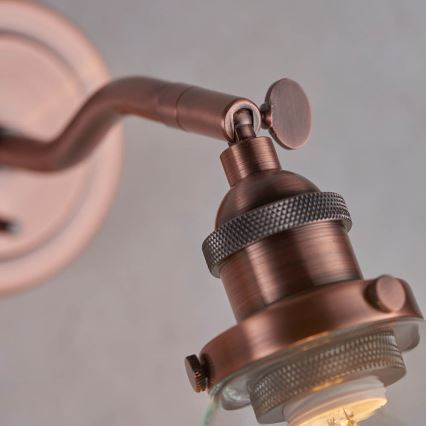 Endon 76334 - Applique spot murale HANSEN 1xE14/40W/230V cuivrée