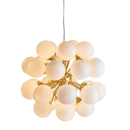 Endon 76499 - Suspension sur câble OSCAR 28xG9/18W/230V, dorée