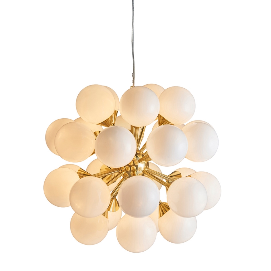Endon 76499 - Suspension sur câble OSCAR 28xG9/18W/230V, dorée