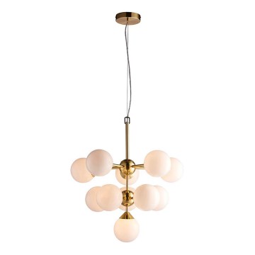 Endon 76500 - Suspension filaire OSCAR 11xG9/18W/230V laiton