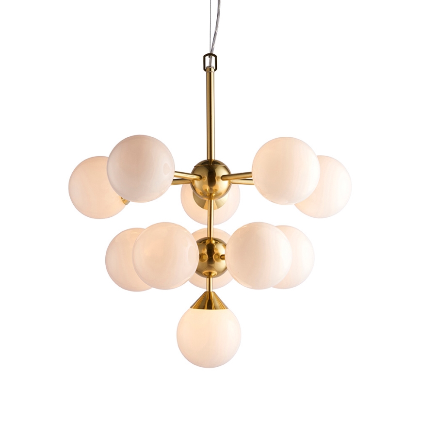 Endon 76500 - Suspension filaire OSCAR 11xG9/18W/230V laiton