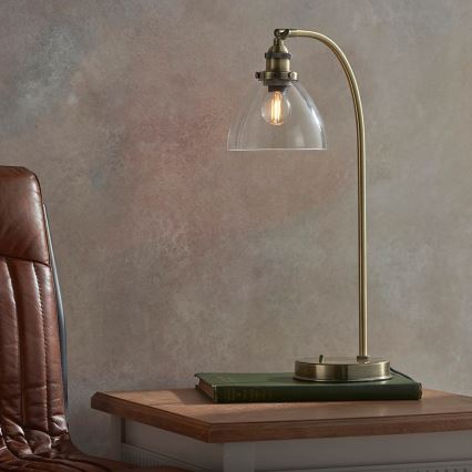Endon 77859 - Lampe de table HANSEN 1xE14/40W/230V en laiton