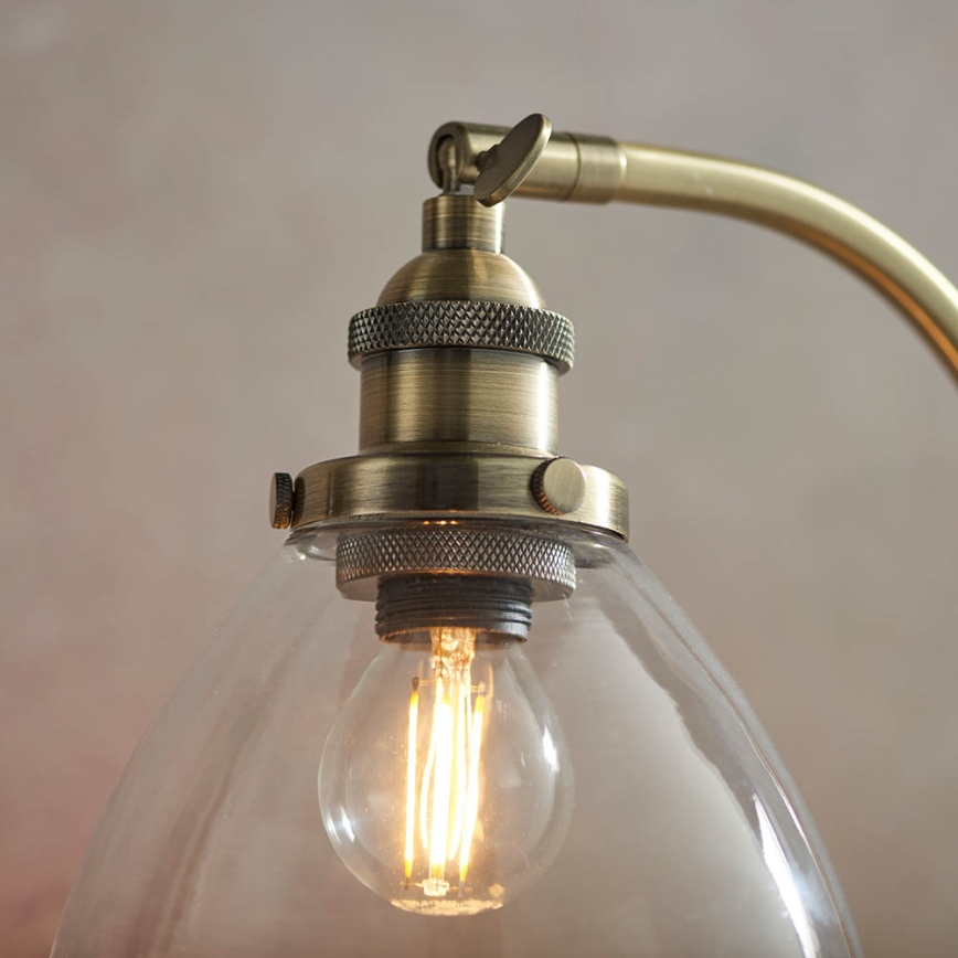 Endon 77859 - Lampe de table HANSEN 1xE14/40W/230V en laiton