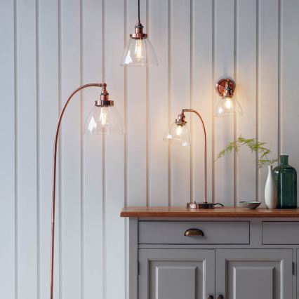 Endon 77861 - Lampe de table HANSEN 1xE27/40W/230V cuivre