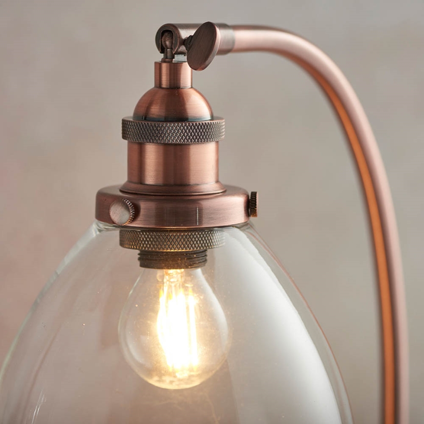 Endon 77861 - Lampe de table HANSEN 1xE27/40W/230V cuivre