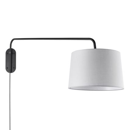 Endon 79380 - Applique murale CARLSON 1xE27/40W/230V gris/noir