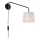 Endon 79500 - Applique murale CARLSON 1xE14/40W/230V gris/noir